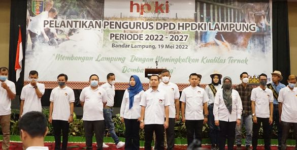 Di Tengah Ancaman Wabah PMK, Pengurus HPDKI Lampung Dilantik